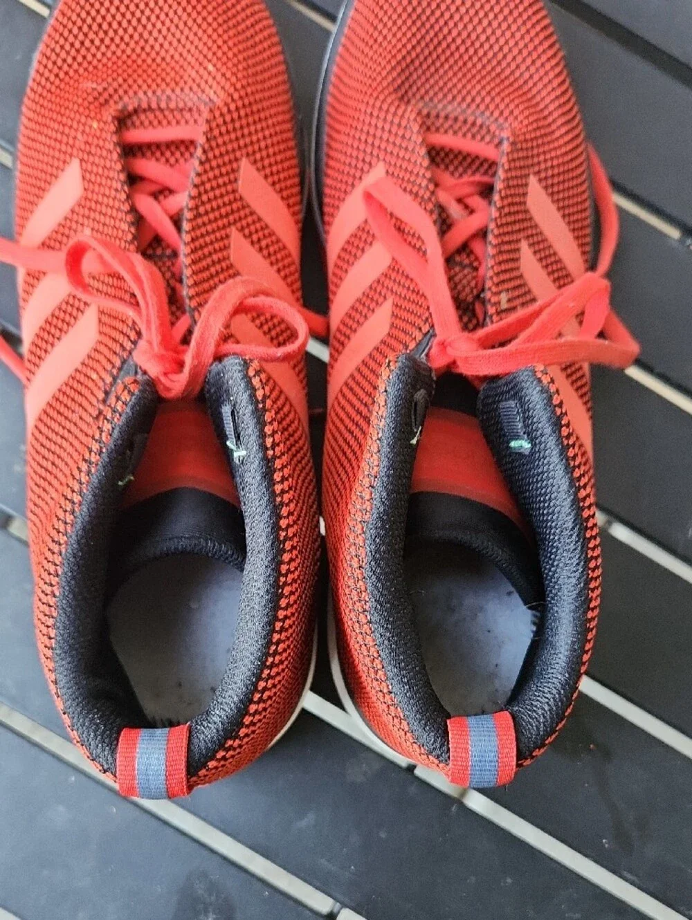adidas Red and Black Athletic Men's Shoes